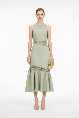 Marrakech Belted Cotton - Blend Utility Dress - Reina Diaz