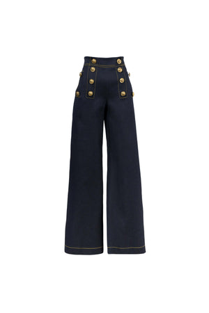 Martina High-Waist Sailor Wide-Leg Pantalón 731104 IND - Reina Diaz