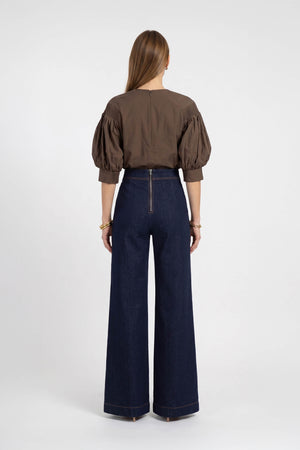 Martina High-Waist Sailor Wide-Leg Pantalón 731104 IND - Reina Diaz