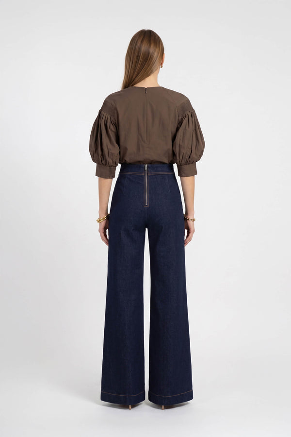 Martina High-Waist Sailor Wide-Leg Pantalón 731104 IND - Reina Diaz
