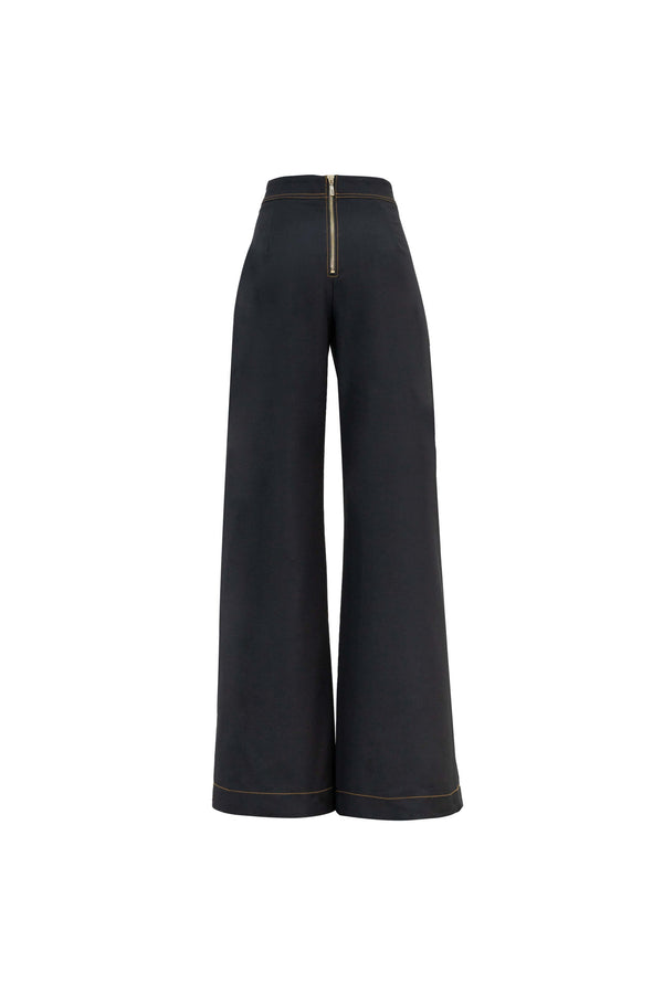 Martina High-Waist Sailor Wide-Leg Pantalón 731104 NEG - Reina Diaz