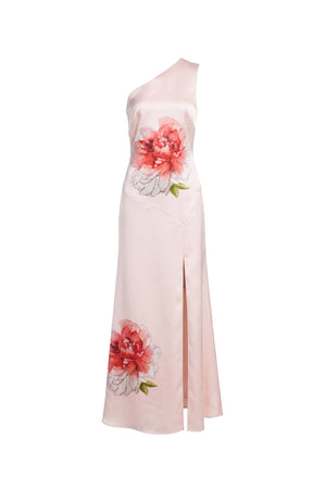 Martina One-Shoulder Floral Maxi Vestido 526150 CLA - Reina Diaz