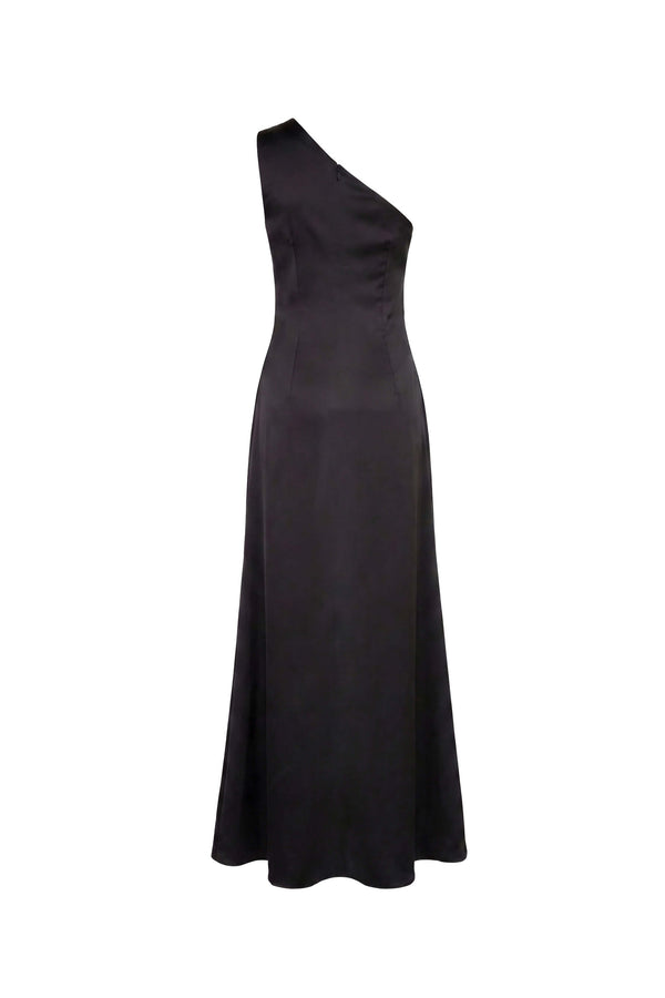 Martina One-Shoulder Floral Maxi Vestido 526150 NEG - Reina Diaz