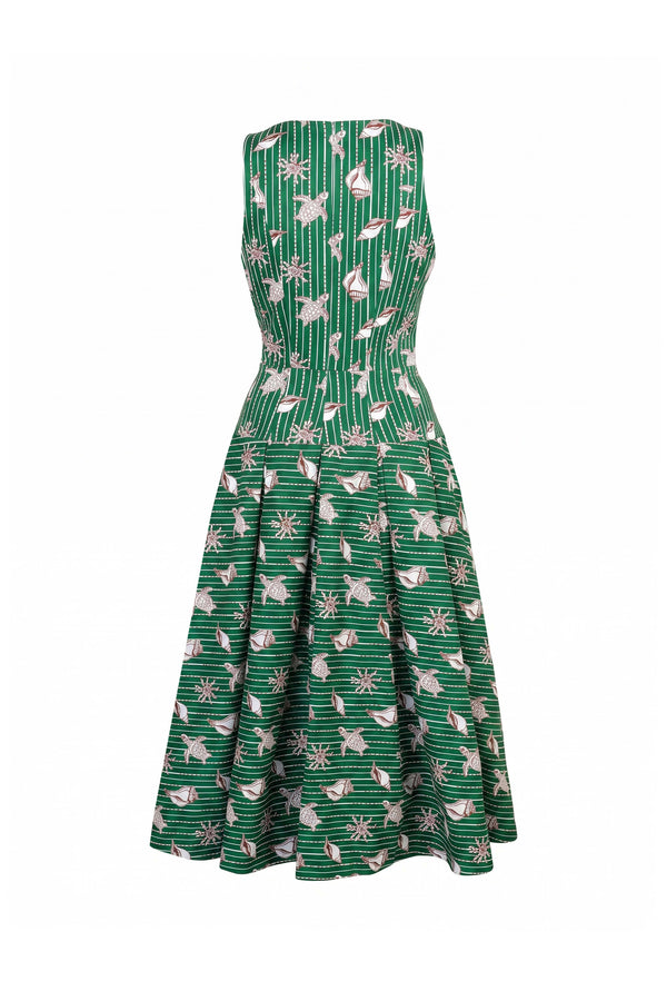 Martina Polka Dot Zipper Midi Vestido 526297 VER - Reina Diaz