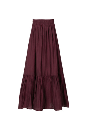 Martina Tiered Elastic-Waist Maxi Falda 740933 PAS - Reina Diaz