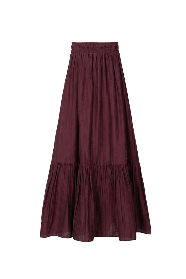 Martina Tiered Elastic-Waist Maxi Falda 740933 PAS - Reina Diaz