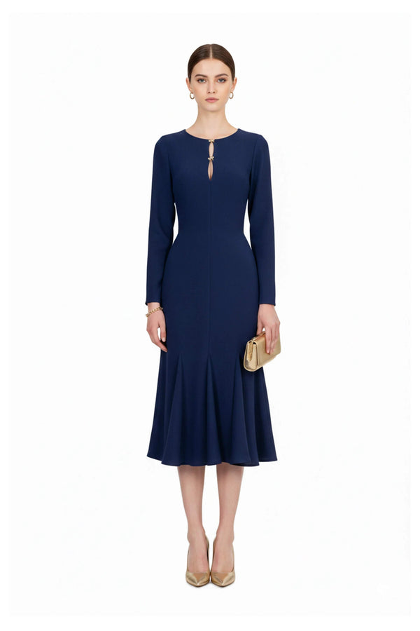 Melissa Flare Midi Vestido - Reina Diaz