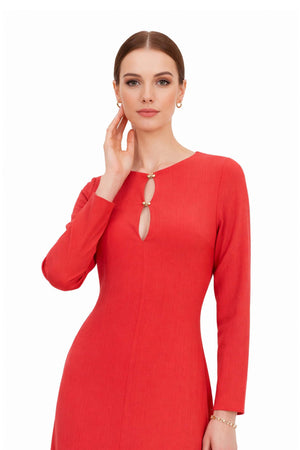 Melissa Flare Midi Vestido - Reina Diaz