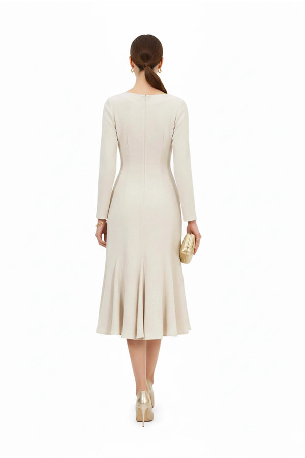 Melissa Flare Midi Vestido - Reina Diaz