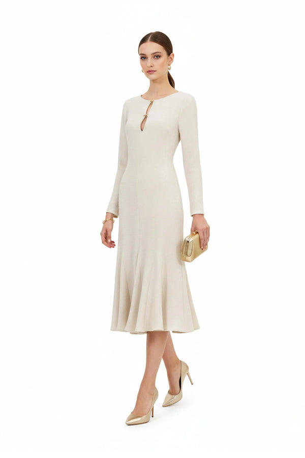 Melissa Flare Midi Vestido - Reina Diaz