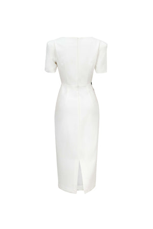 Mia Floral - Midi Sheath Dress - Reina Diaz