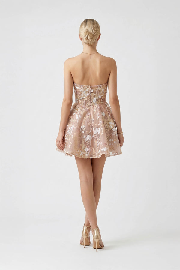 Mia Strapless Sweetheart Vestido Cocktail - Reina Diaz