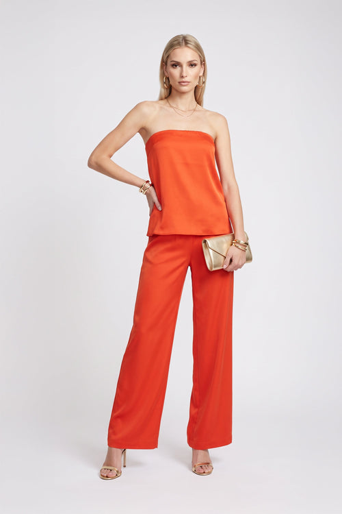 Michelle Flare Strapless Blusa 752840 VIN/ROJ/HUE/CLA/CHO - Reina Diaz