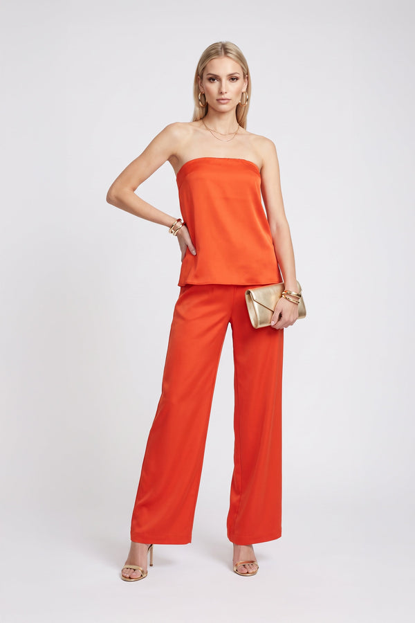 Michelle Flare Strapless Blusa 752840 VIN/ROJ/HUE/CLA/CHO - Reina Diaz