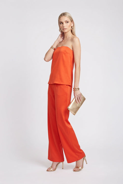 Michelle Flare Strapless Blusa 752840 VIN/ROJ/HUE/CLA/CHO - Reina Diaz