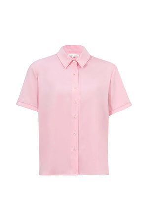 Milán Scalloped Sleeve Tech Blusa - Reina Diaz