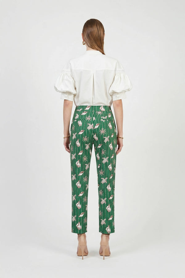 Miranda High-Waisted Tailored Straight-Leg Pants 731125 - Reina Diaz