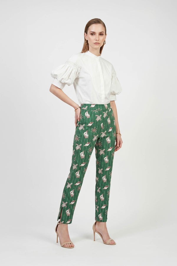 Miranda High-Waisted Tailored Straight-Leg Pants 731125 - Reina Diaz