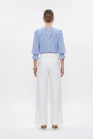 Nadia Belted High-Waist Wide-Leg Pants 532044 HUE - Reina Diaz