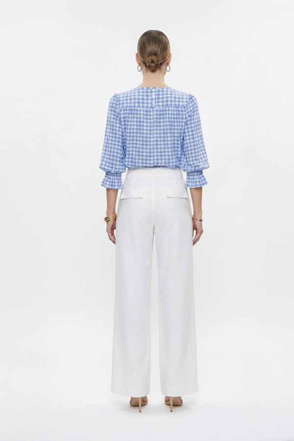 Nadia Belted High-Waist Wide-Leg Pants 532044 HUE - Reina Diaz
