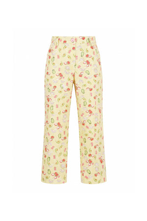 Nadia Belted High-Waist Wide-Leg Pants 731124 AMA - Reina Diaz