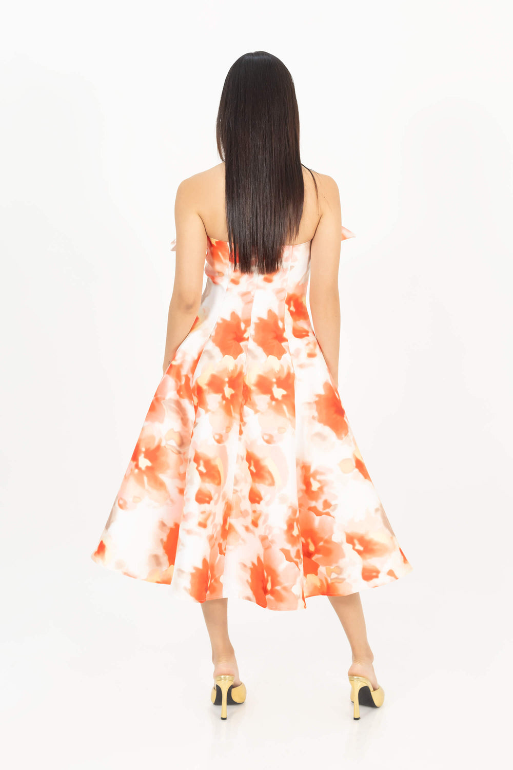 Nadia Strapless Midi Vestido 526094 MUL - Reina Diaz
