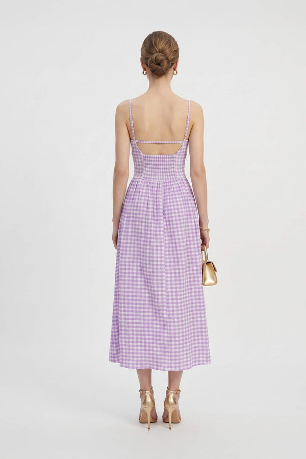 Nadia Strapless Ruffle-Overlay Maxi Vestido 723170 - Reina Diaz
