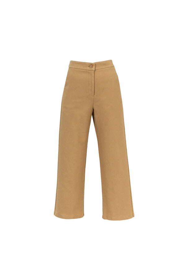 Natalia High-Waist Straight-Leg Pantalón - Reina Diaz