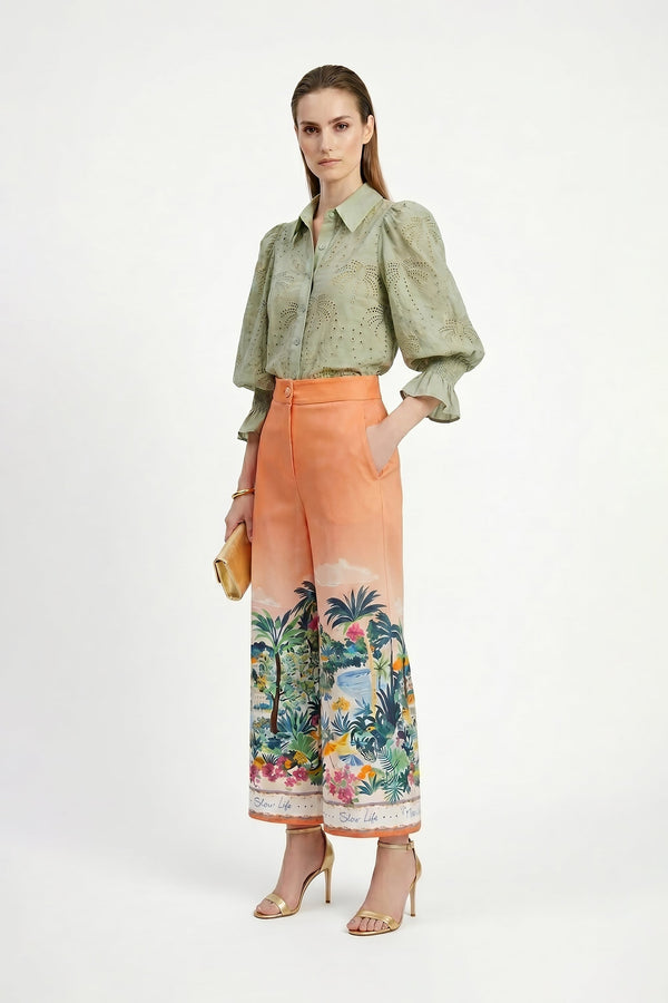 Natalia High - Waist Straight - Leg Pantalón - Reina Diaz