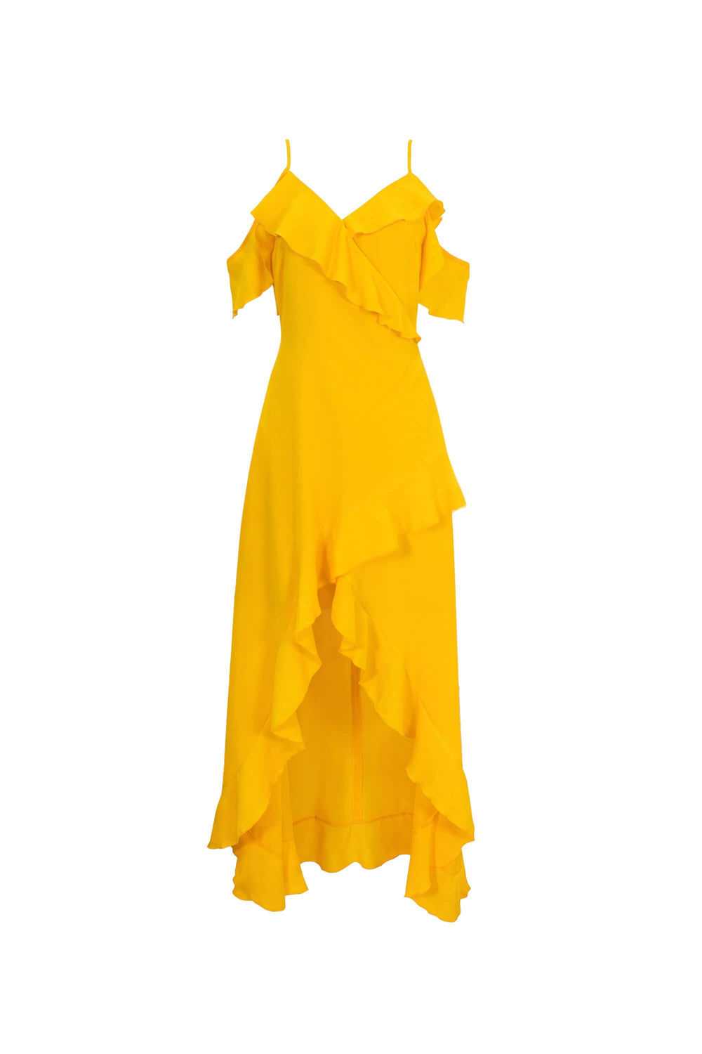 Nora Cold-Shoulder High-Low Vestido 526290 - Reina Diaz