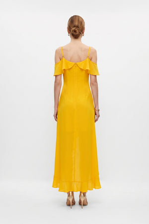 Nora Cold-Shoulder High-Low Vestido 526290 - Reina Diaz