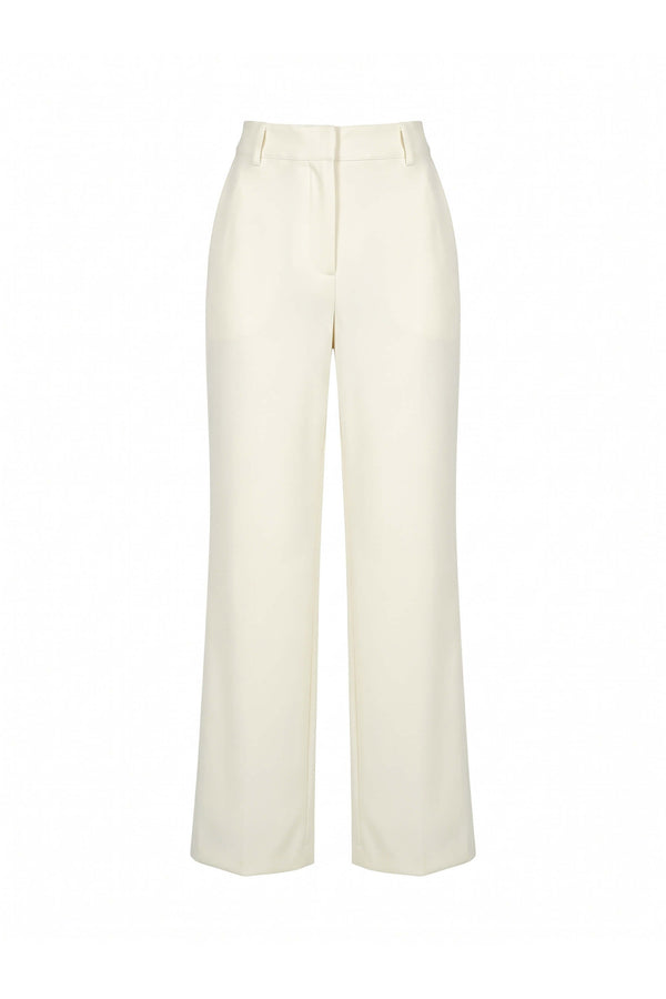 Nora High-Waist Straight-Leg Tailored Pantalón 830046 HUE - Reina Diaz