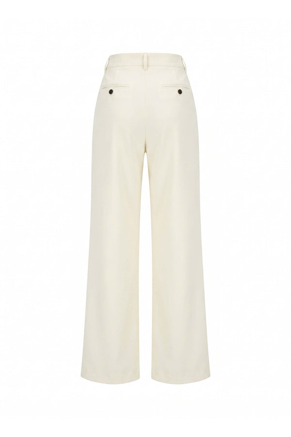 Nora High-Waist Straight-Leg Tailored Pantalón 830046 HUE - Reina Diaz