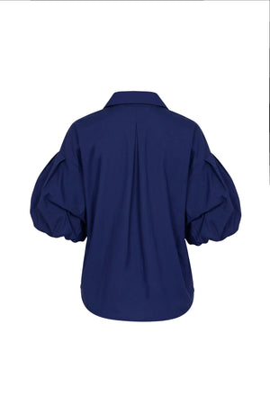 Nora Puff Sleeve Collar Red Blusa 752962 MAR - Reina Diaz