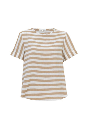 Nora Round-Neck Crew Blusa 554323 KAK - Reina Diaz
