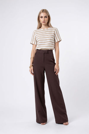 Nora Round-Neck Crew Blusa 554323 KAK - Reina Diaz