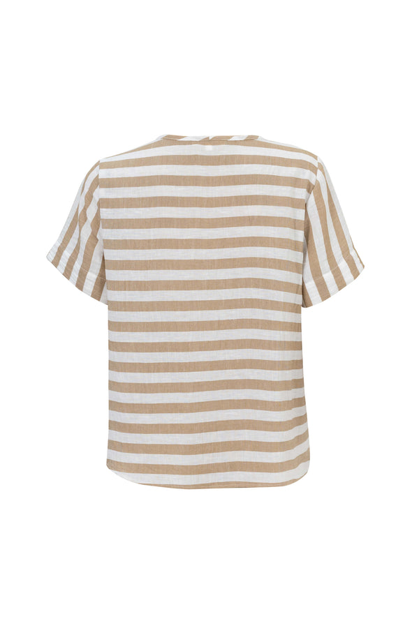 Nora Round-Neck Crew Blusa 554323 KAK - Reina Diaz