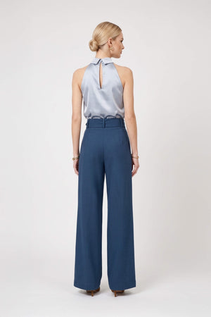 Olimpia Belted High-Waist Wide-Leg Pantalón 532178 TEA - Reina Diaz
