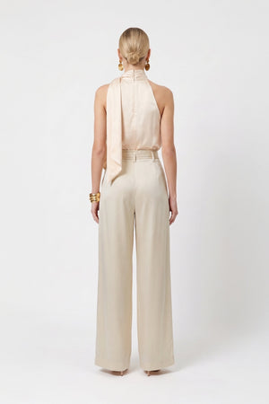Olimpia Belted High-Waist Wide-Leg Pants 532139 LAT - Reina Diaz