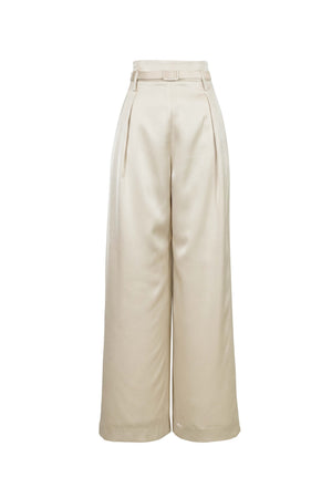 Olimpia Belted High-Waist Wide-Leg Pants 532139 LAT - Reina Diaz