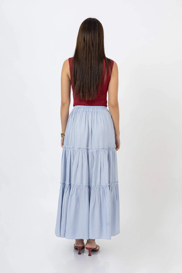 Paige Rayon Maxi Falda - Reina Diaz