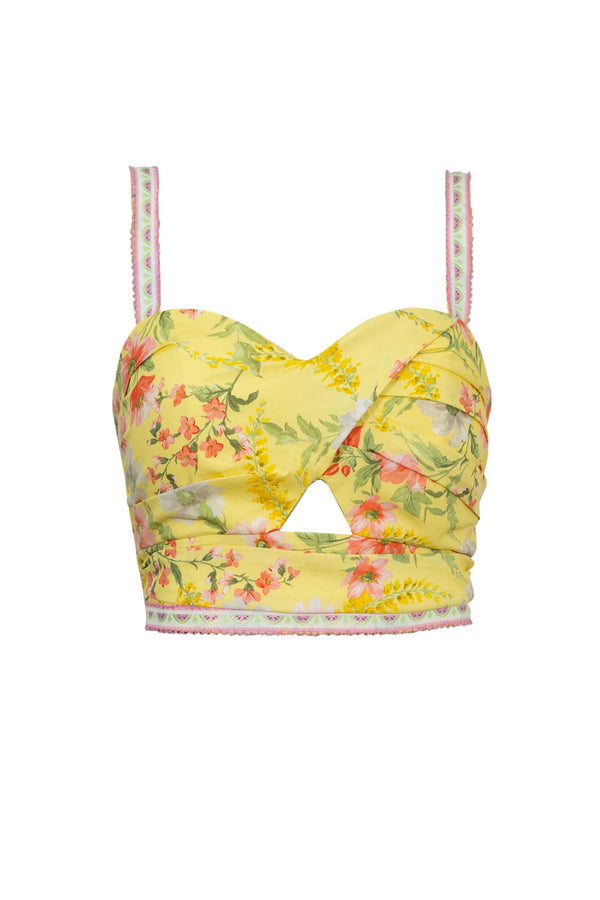 Palermo  Crop Bustier Top - Reina Diaz