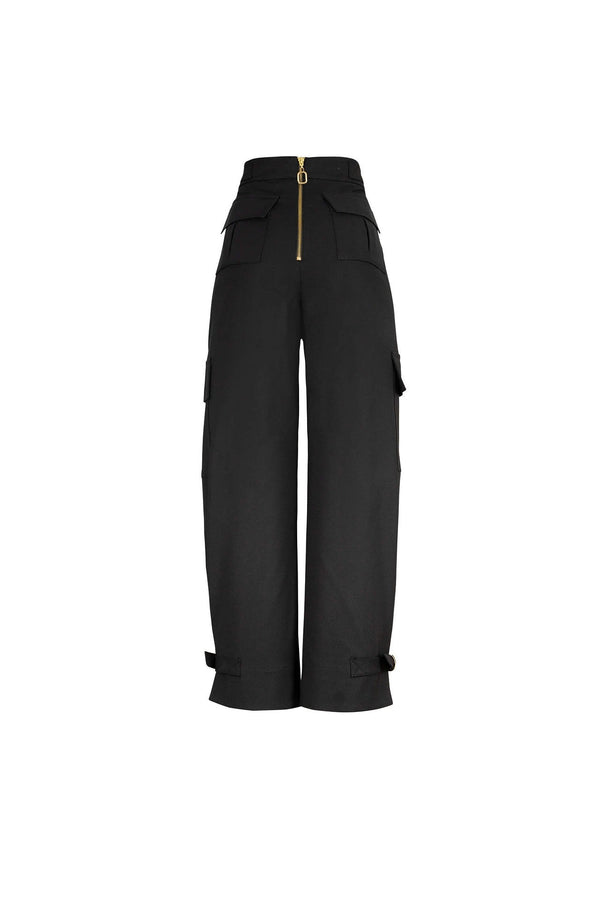 Pantalón Valeria Cargo Wide Leg 731035 NEG - Reina Diaz