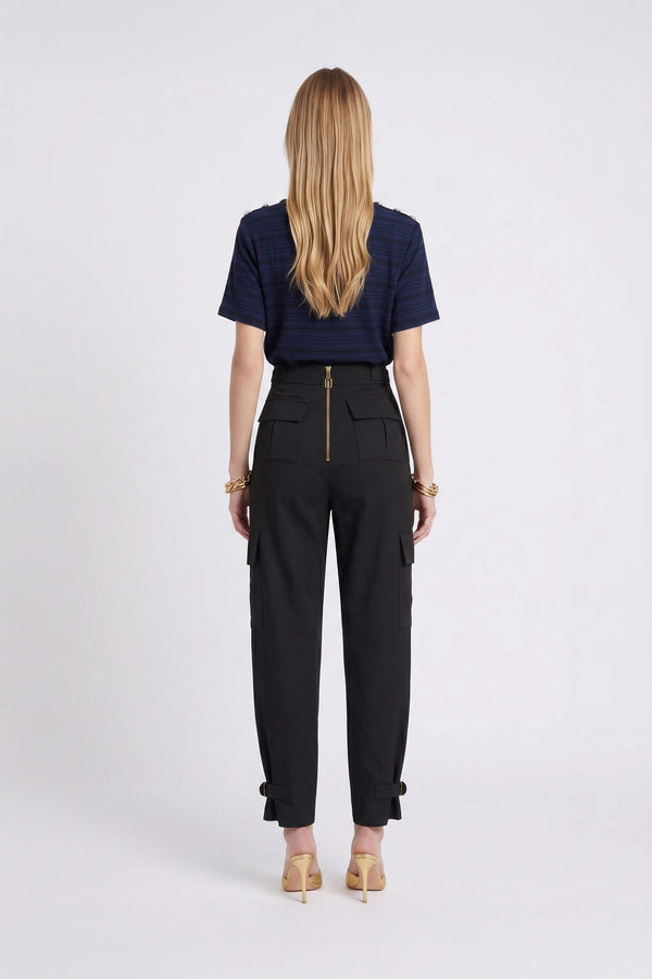 Pantalón Valeria Cargo Wide Leg 731035 NEG - Reina Diaz