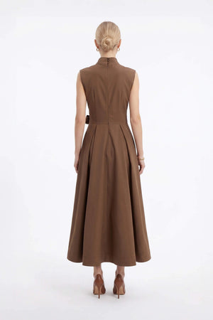 París Tech Sleeveless Midi Vestido - Reina Diaz