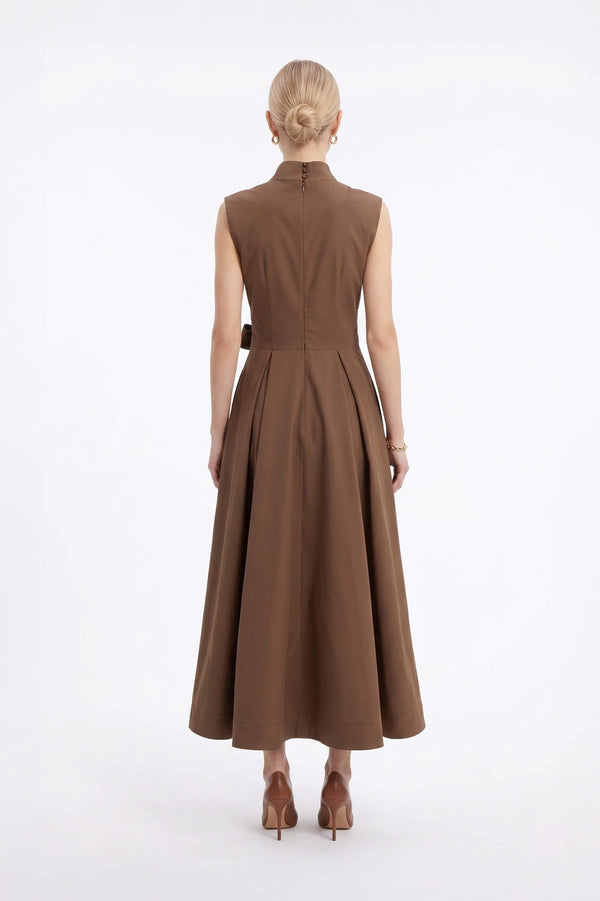 París Tech Sleeveless Midi Vestido - Reina Diaz