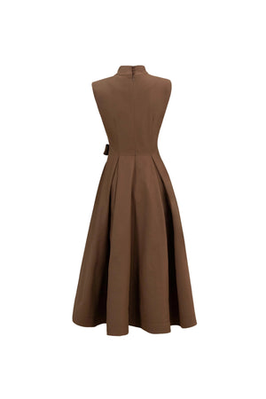 París Tech Sleeveless Midi Vestido - Reina Diaz