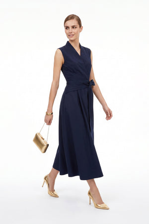 París Tech Sleeveless Midi Vestido - Reina Diaz