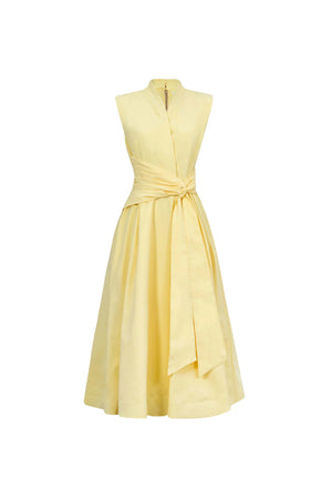 París Tech Sleeveless Midi Vestido - Reina Diaz