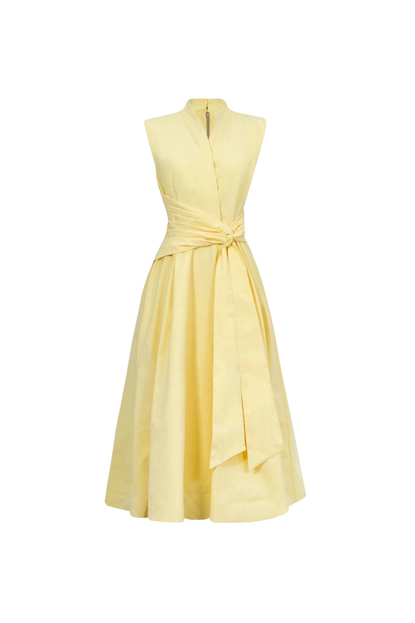 París Tech Sleeveless Midi Vestido - Reina Diaz